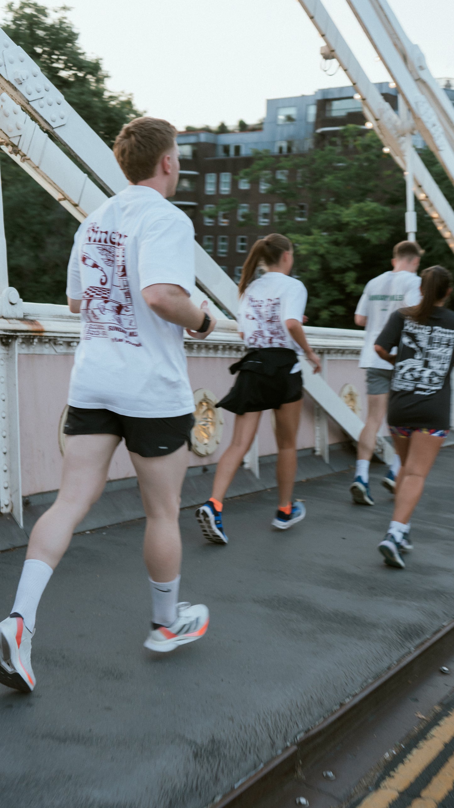 'The Wine Run' White Oversized Tee