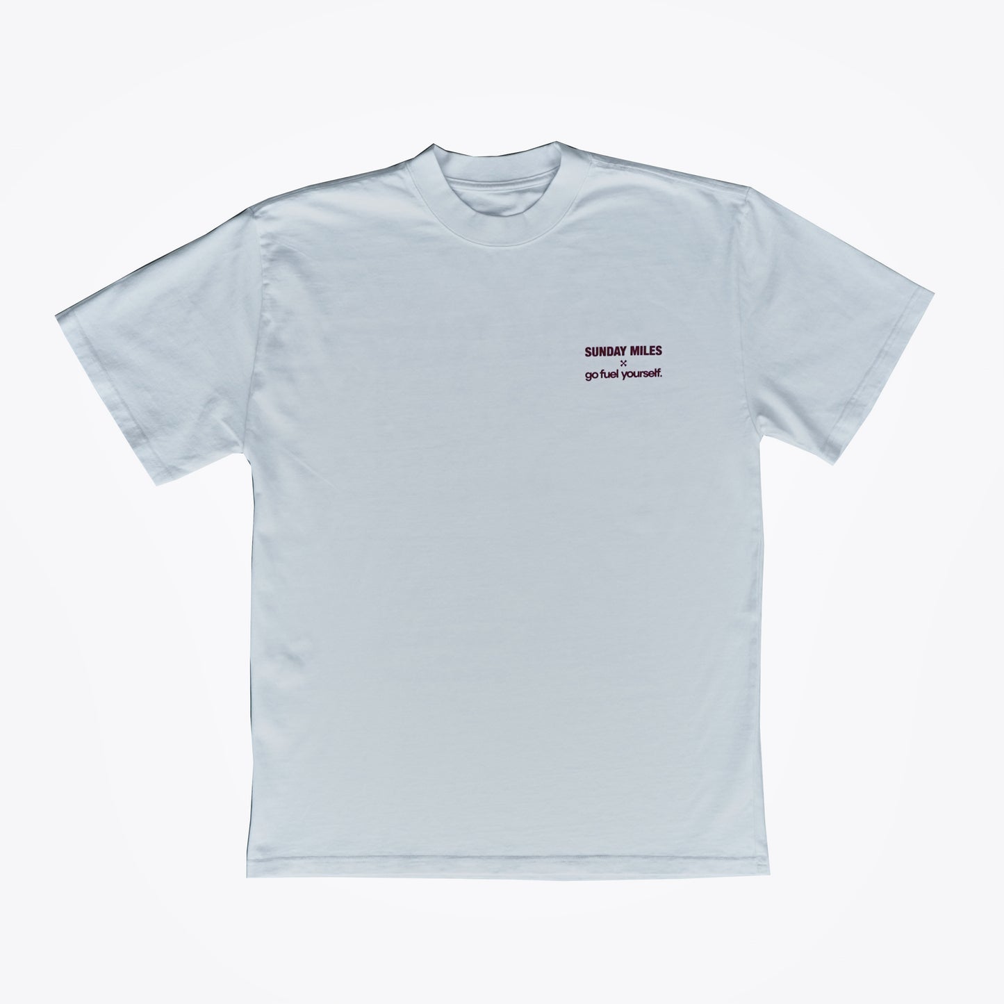 'The Wine Run' White Oversized Tee